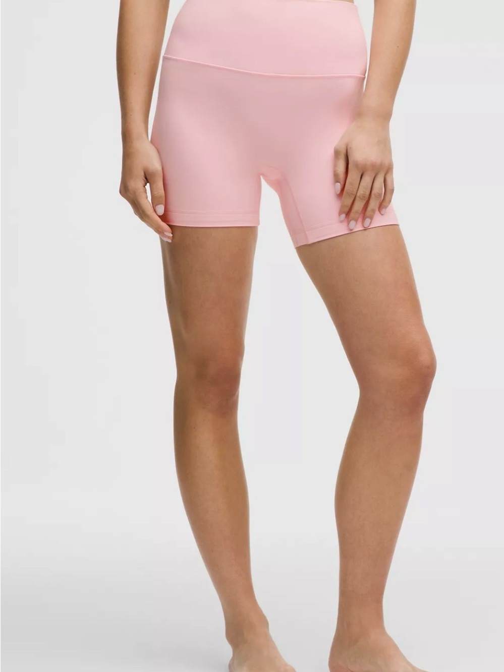 LuLuLemon High-Rise Pink Women’s Bike Shorts — Lightweight Performance Fit